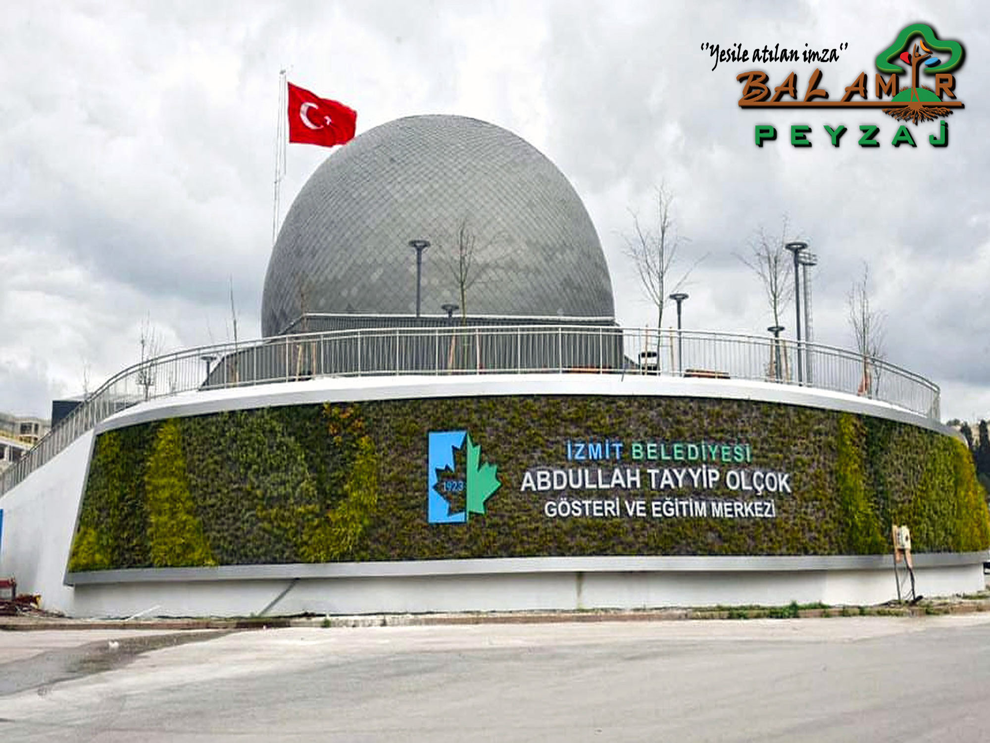 Yeşilin farklı tonlarında bitkisel dokularla hazırlanmış dikey peyzaj