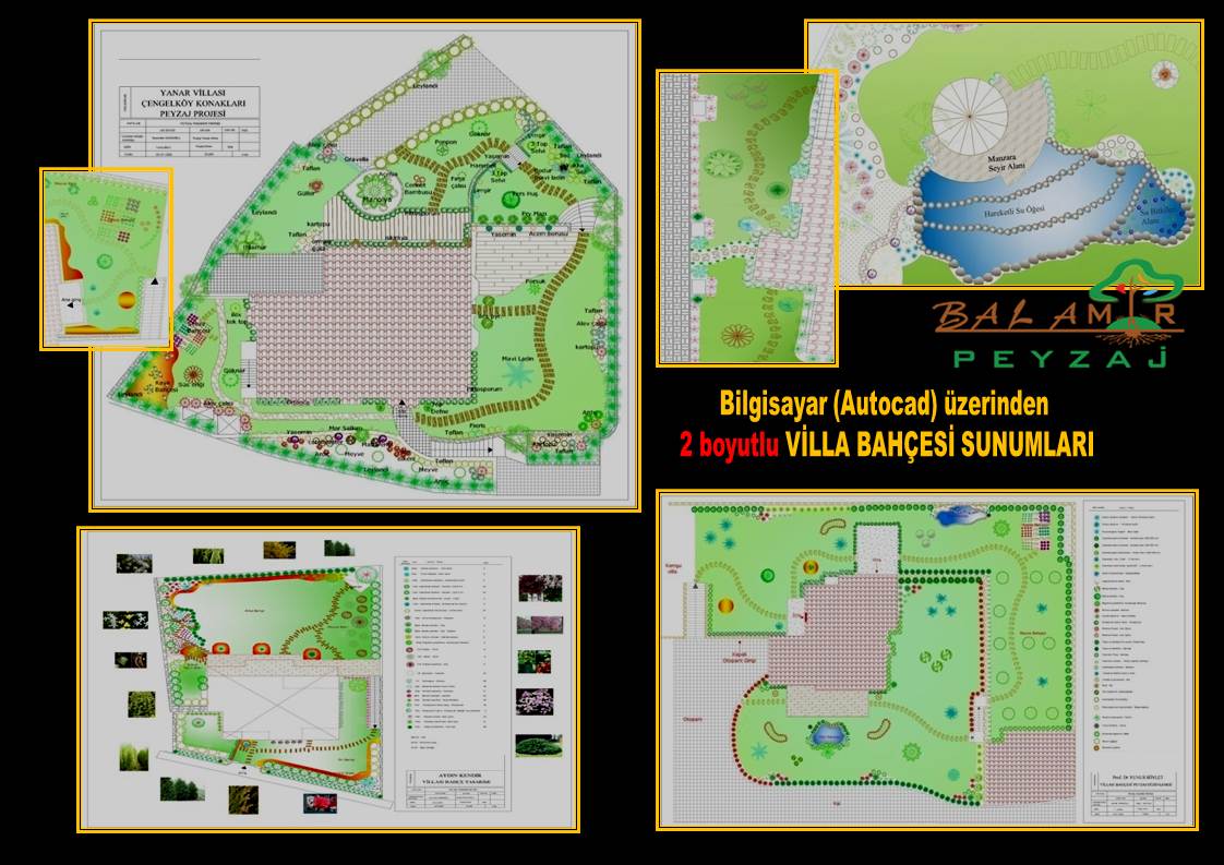 Villa bahçesi · Teknik proje · Proje