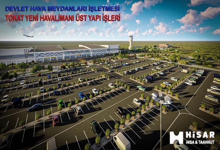 Tokat Yeni Havalimanı terminal çevresinin katalogdaki proje görseli